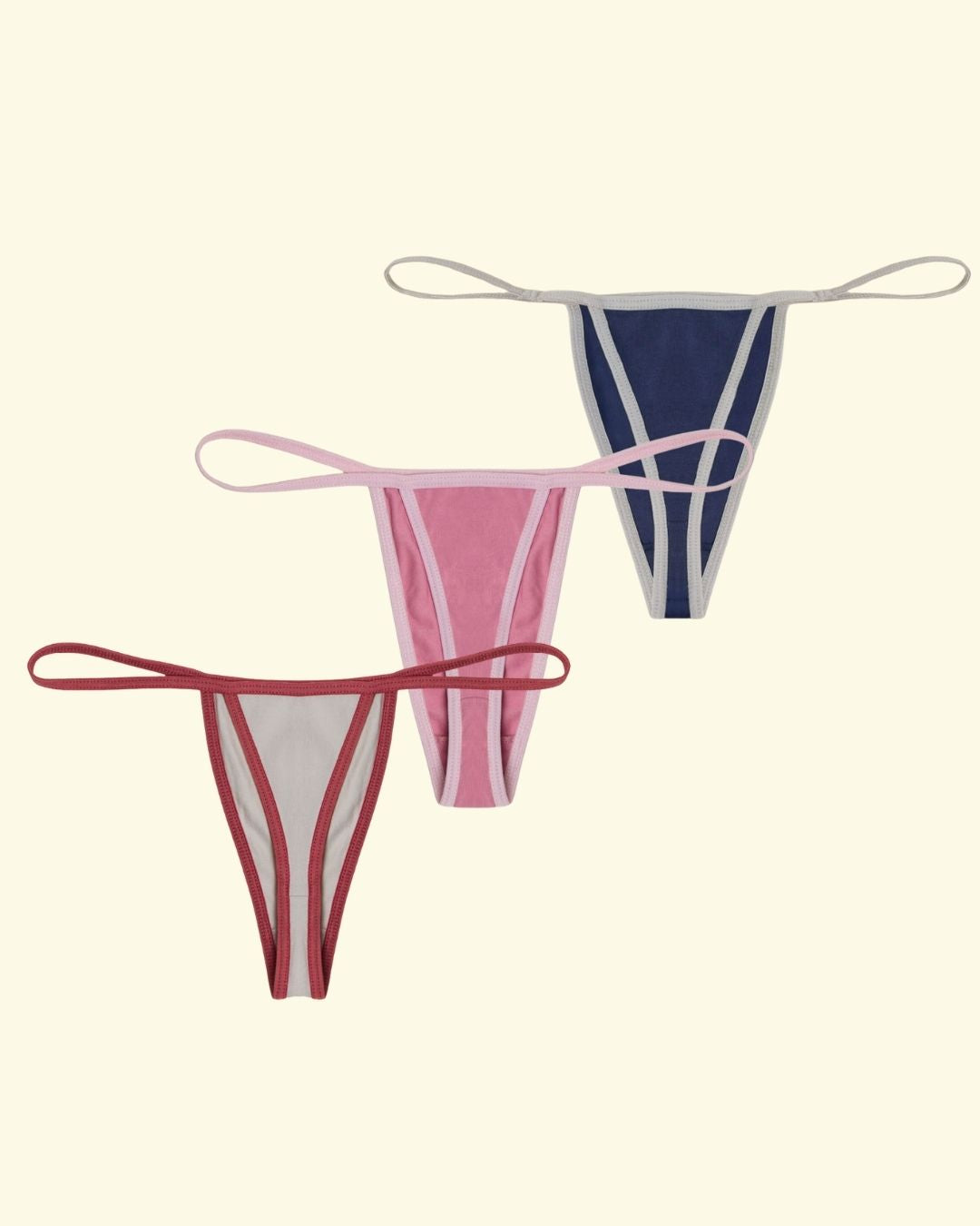 Pack de 3 Thongs ☆