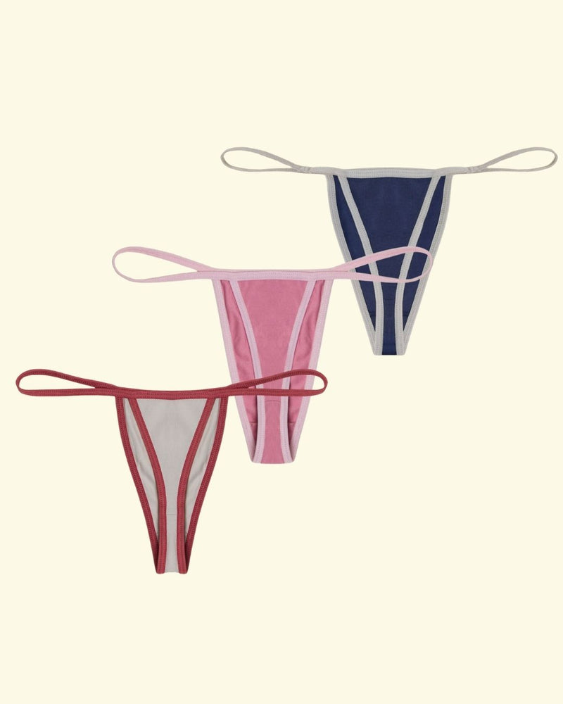 Pack de 3 Thongs ☆