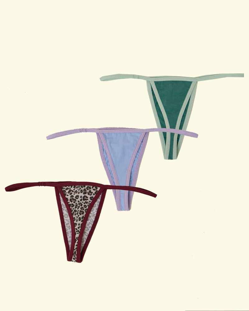 Pack de 3 Thongs ☆